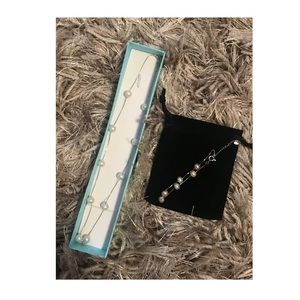 Sterling Silver and Pearl Necklace & Bracelet Set